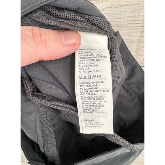 prAna Sage Cargo Hiking Convertible Pants Women's Size 8 Dark‎ Gray - Picture 11 of 14
